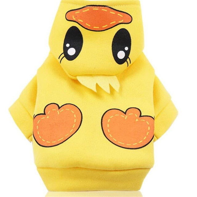 New Winter Pet Dog Cat Costumes Cartoon Animal Duck Owl Tiger Dinosaur Cosplay Clothing For Puppy Halloween Warm Dogs Hoodies