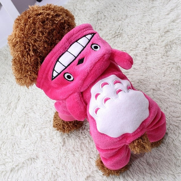 Pet Clothes Winter Warm Fleece Chihuahua Coat Jackets Puppy Cat Hoodies Costumes Pug French Bulldog Clothing