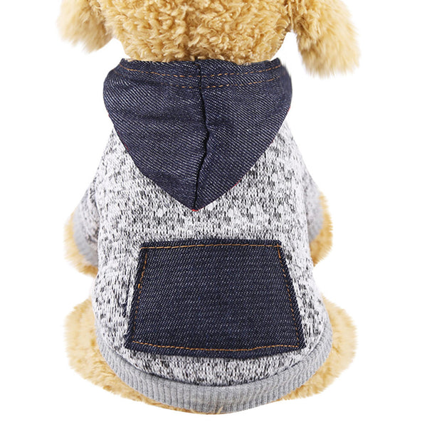 Christmas Patchwork Winter Dog Jacket 2020 New Pet Clothing Hooded Clothes Dog Coat T-Shirt Winter Warm Sweatshirt ropa perro