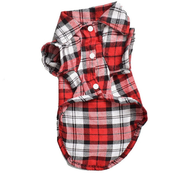 Classic Plaid Pet Cat Clothes Summer Pet Fashion T Spring Dog Kitty Outfits Vest Cats Kitten Clothing for Puppy Shirts Cat shirt