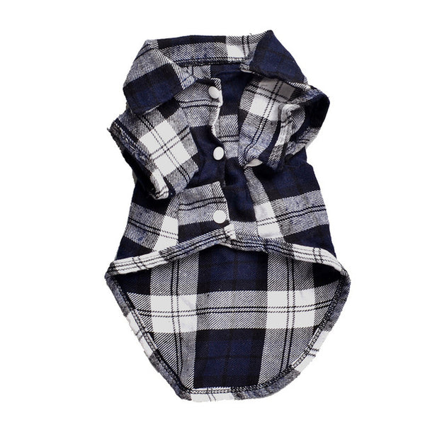 Classic Plaid Pet Cat Clothes Summer Pet Fashion T Spring Dog Kitty Outfits Vest Cats Kitten Clothing for Puppy Shirts Cat shirt