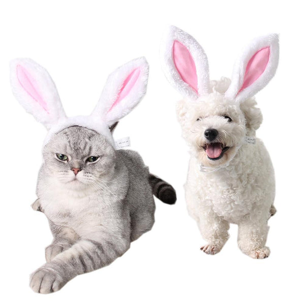 Dog Accessories Pet Christmas Rabbit Ears Accessories Headdress Pet Dog Cat Cute Headwear Rabbit Ears Pet Supplies For Cat Dog