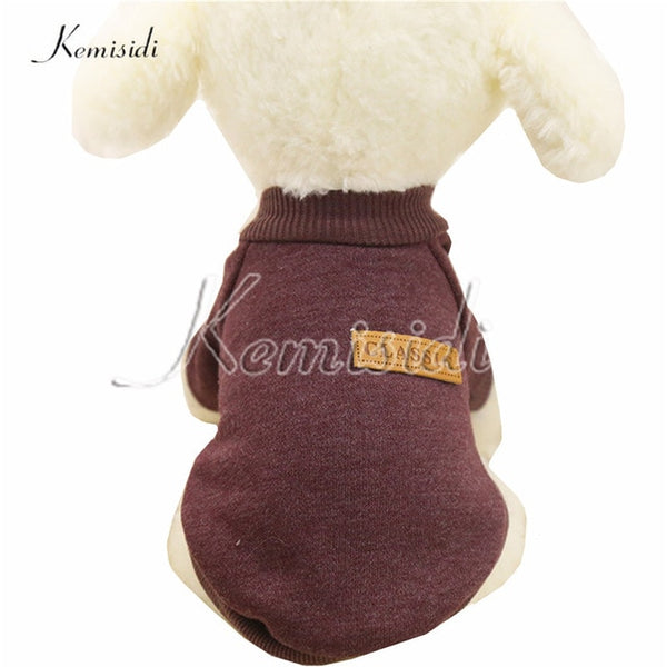 KEMISIDI Dog Clothes Ten Colors Classic Fashion Wool Sweater Dog And Cat Autumn And Winter Sweet Fleece Clothing