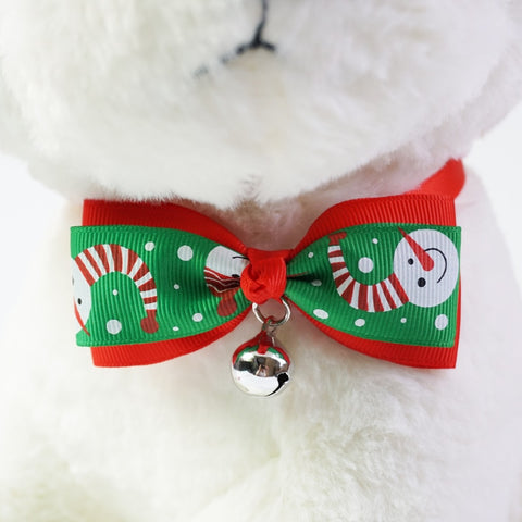 1 Pieces Cute Christmas Pet Supplies Handmade Ribbon Dog Bow Ties 8 Colors Cat Neck Tie Dog Accessories