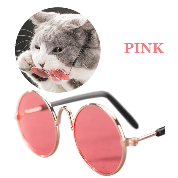 Funny Eye-wear Cat Glasses Cool Sunglasses For Small Dogs Halloween Cosplay Photos Props Pet Grooming Accessories Supplies