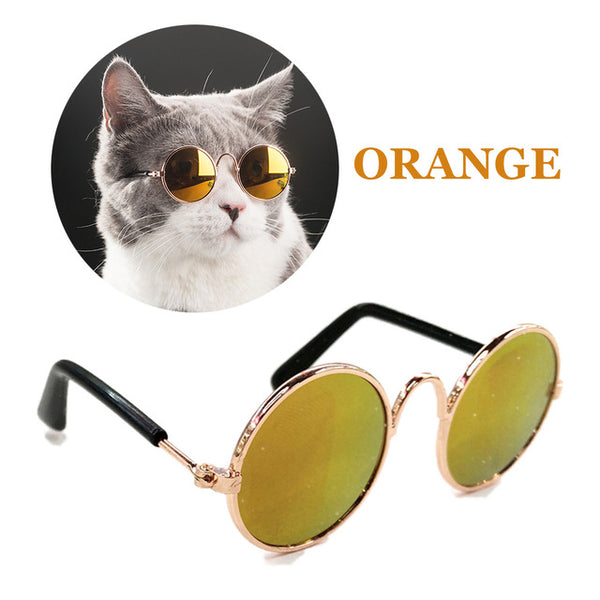 Funny Eye-wear Cat Glasses Cool Sunglasses For Small Dogs Halloween Cosplay Photos Props Pet Grooming Accessories Supplies