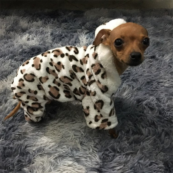 Fashion Soft Leopard print Pet Dog Clothes Coat Costume Yorkshire Chihuahua Dog Clothing Small Puppy Dog Coat