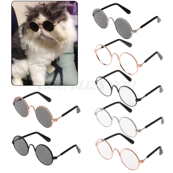 Pet Glasses Costume Sunglasses Round Funny Fashion Props Dog Cat Supply Products Cat Accessories