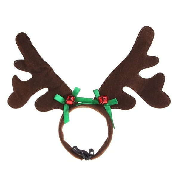 Christmas Pet Headband Deer Horn Hat Costume Dog Puppy Cat Cosplay Party Product Headwear Caps Hat for Dog Cats